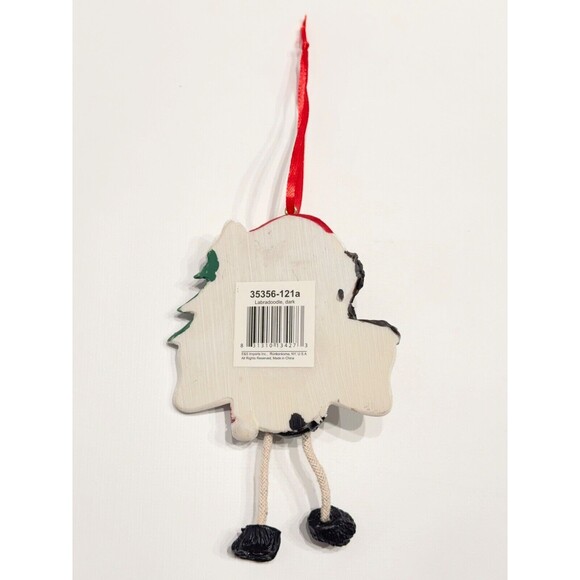 Labradoodle Personalized Dog Christmas Tree Ornament w/ Dangling Legs Write Name - Picture 2 of 3
